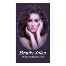 Tarjetas de visita hermosas del salón de belleza d