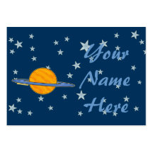 Tarjetas de visita lindas de Saturn