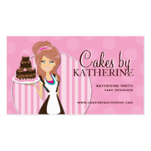 Tarjetas de visita lindas y dulces de la panadería