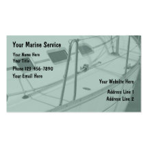 Tarjetas de visita marinas del canotaje