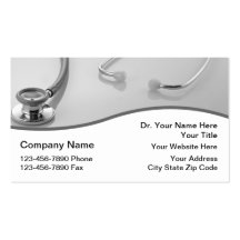 Tarjetas de visita médicas