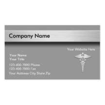 Tarjetas de visita médicas