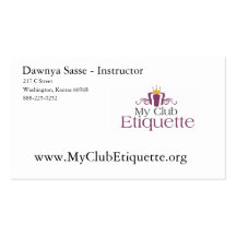 Tarjetas de visita mi etiqueta del club