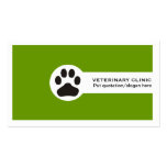 Tarjetas de visita minimalistas del veterinario/de