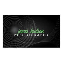 Tarjetas de visita modernas del fotógrafo