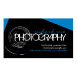 Tarjetas de visita modernas del fotógrafo