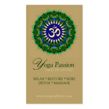 Tarjetas de visita orgánicas de la edad de OM de l