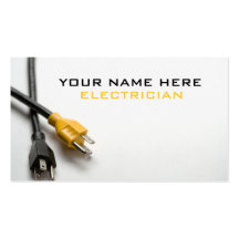 Tarjetas de visita para los electricistas