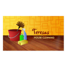 Tarjetas de visita porteriles de la limpieza