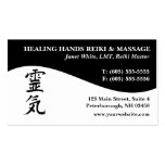 Tarjetas de visita principales del médico de Reiki