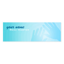 Tarjetas de visita principales flacas de Reiki