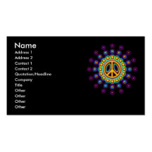 TARJETAS DE VISITA RETRAS DEL SIGNO DE LA PAZ