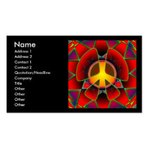 TARJETAS DE VISITA RETRAS DEL SIGNO DE LA PAZ
