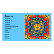 TARJETAS DE VISITA RETRAS DEL SIGNO DE LA PAZ