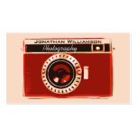 Tarjetas de visita rojas retras de la fotografía d