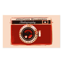 Tarjetas de visita rojas retras de la fotografía d