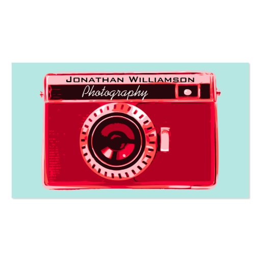 Tarjetas de visita rojas retras de la fotografía d