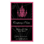 Tarjetas de visita rosadas elegantes tarjetas de negocio