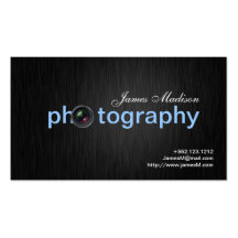 Tarjetas de visita simplemente elegantes de Photog