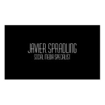 Tarjetas de visita sociales del especialista de lo