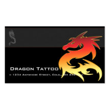 Tarjetas de visita únicas del tatuaje asiático ana