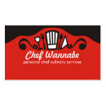 Tarjetas de visitas de abastecimiento del cocinero tarjetas de negocio