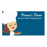 Tarjetas de visitas triguenas lindas de la cena de tarjetas de negocio