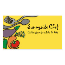 Tarjetas de visitas vegetales amarillas soleadas d