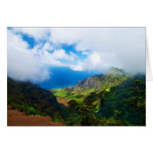Tarjetas de Vista del valle de Kalalau