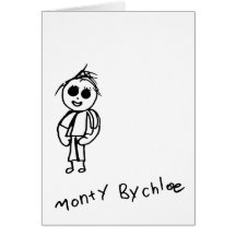 Tarjetas del arte de los niños - Monty