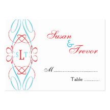 Tarjetas del asiento de la tabla - escritura del m tarjeta personal
