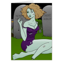 tarjetas del chica del zombi