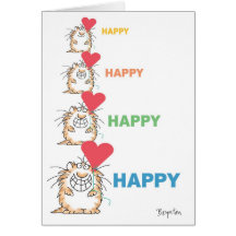 Tarjetas del día de San Valentín FELICES FELICES d