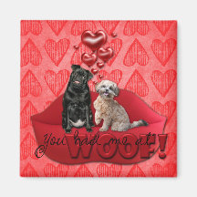 ¡Tarjetas del día de San Valentín - usted me tenía Iman De Frigorífico