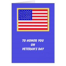 Tarjetas del día de veteranos de la bandera americ