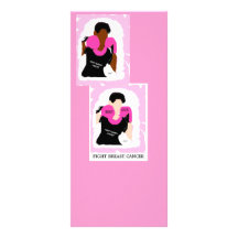 Tarjetas del estante del CÁNCER   de PECHO de la L Lona Publicitaria