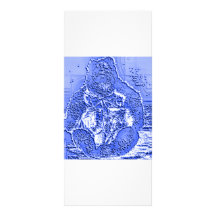 Tarjetas del estante del oso de los azules tarjetas publicitarias personalizadas