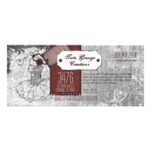 Tarjetas del estante del paisaje del Grunge del tu Diseño De Tarjeta Publicitaria
