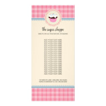 Tarjetas del estante del producto del boutique de  tarjetas publicitarias