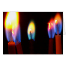 Tarjetas del fuego y de la luz, velas del cumpleañ