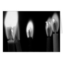 Tarjetas del fuego y de la luz, velas del cumpleañ