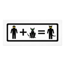 Tarjetas del gato de Ninja Invitaciones Personalizada