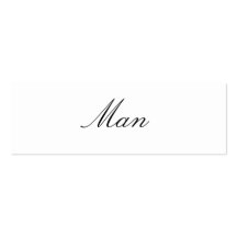 Tarjetas del hombre tarjeta de visita