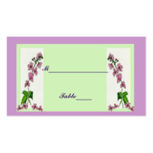 Tarjetas del lugar de la orquídea tarjetas de negocios