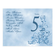 Tarjetas del lugar de la tabla del boda: Elegancia Postal