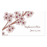 Tarjetas del lugar de las flores de cerezo plantilla de tarjeta personal