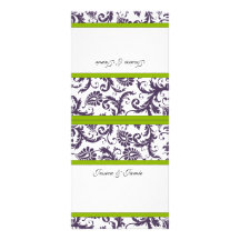 Tarjetas del lugar del boda del damasco del vintag lonas personalizadas