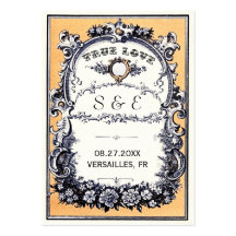Tarjetas del lugar del boda del jardín del vintage tarjeta de visita