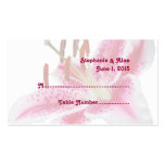 Tarjetas del lugar del boda del lirio del Stargaze Tarjeta De Visita
