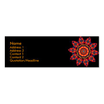 Tarjetas del perfil de la estrella de Apache Tarjeta De Visita